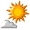 More sun than clouds. Cool.
